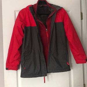 Boy’s Large North Face Jacket + Insert - Size L